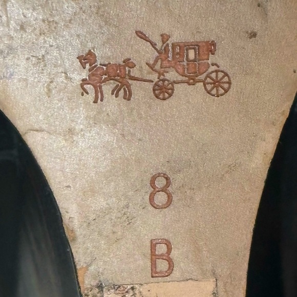 Coach Mercy Black Leather/ Suede Tie Front Ankle Boots, Wedge Heel. Size 8 - Picture 13 of 13